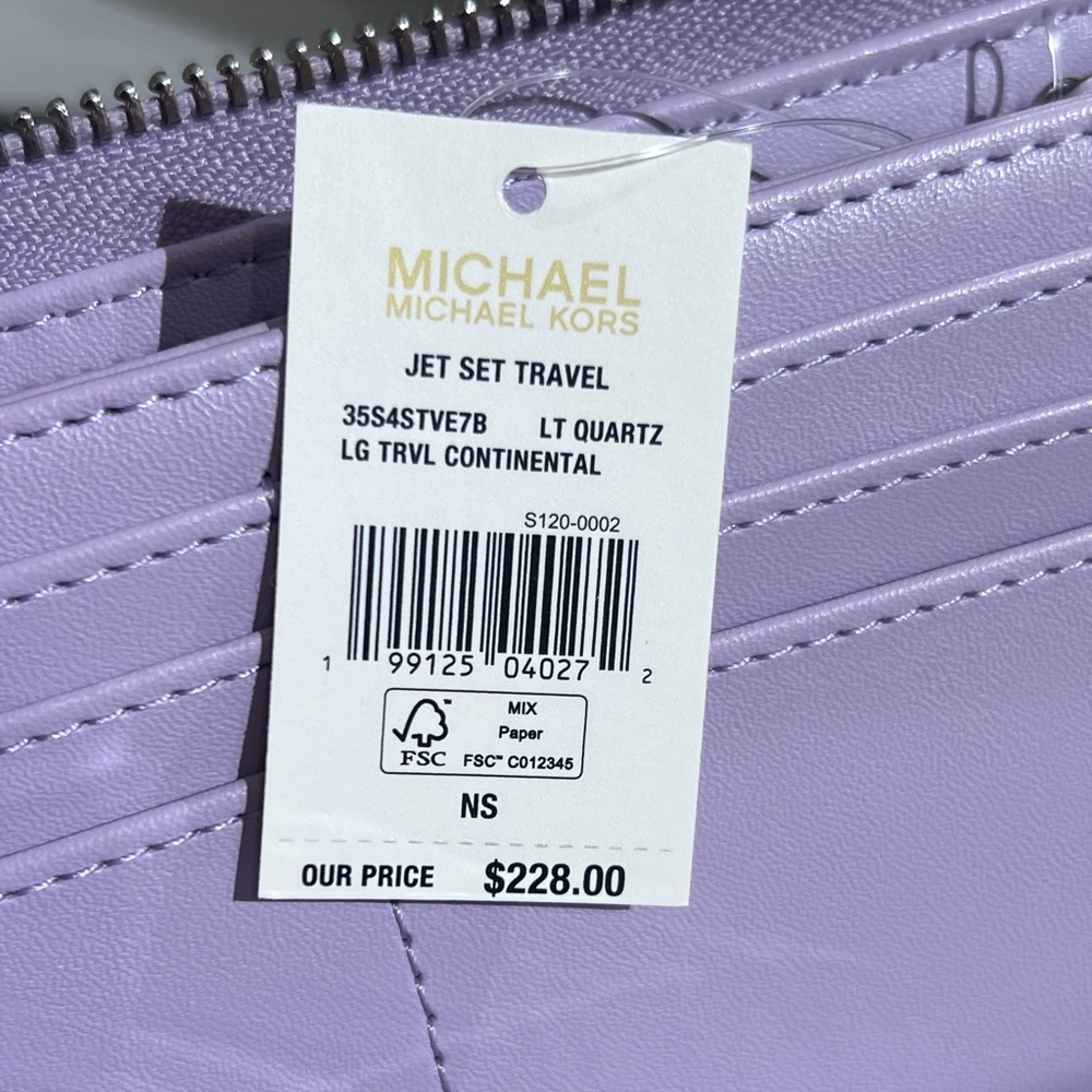 Michael kors Voyager Large Color-Block Signature Logo Tote Bag with wallet - Picture 12 of 12